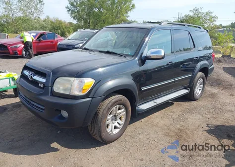 2007 Toyota Sequoia Limited V8 из США, поврежденный, VIN 5TDBT48A07S277534